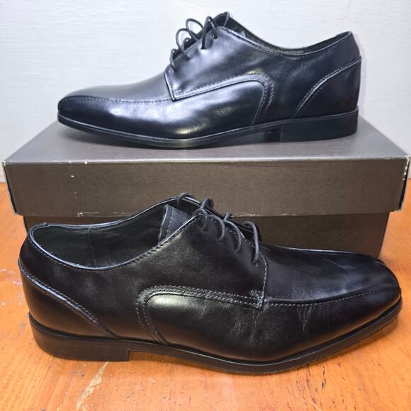 Florsheim - Jet Bike Toe Oxford (black) Men's Lace-up Bicycle Toe Shoes Size 7.5 - Picture 1 of 8